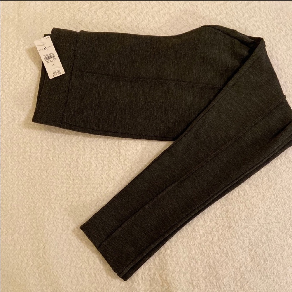 Lou & Grey Trouser Leggings in Dark Gray